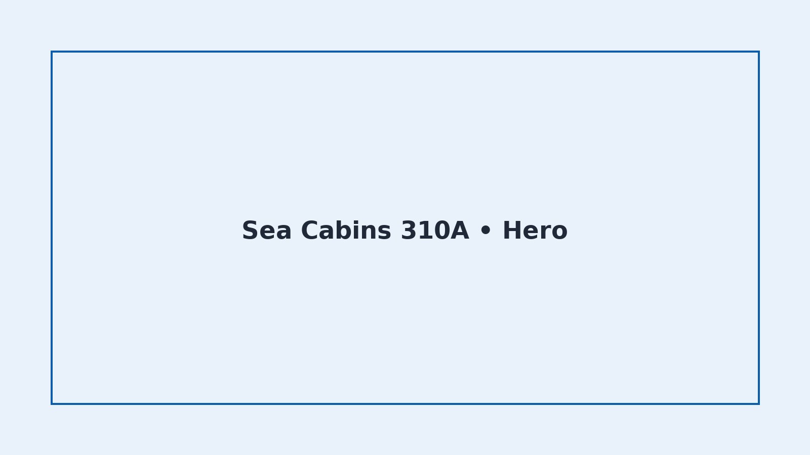 Sea Cabins 310A • Oceanfront hero image